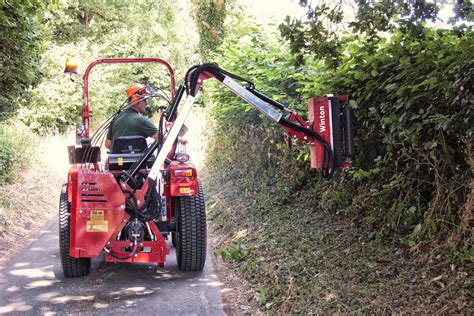 mini excavator hedge cutter|compact tractor with hedge cutter.